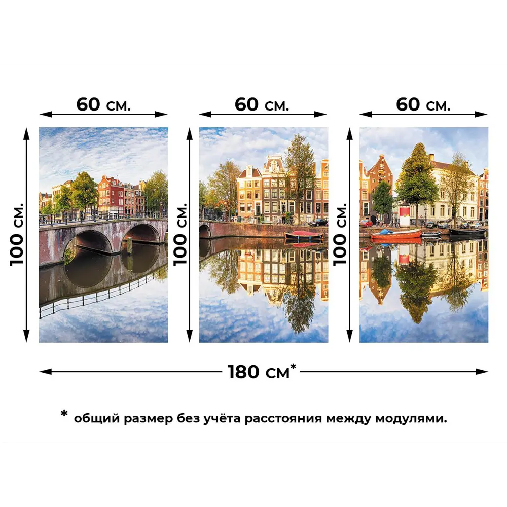 Фото Модульная картина на холсте Great Idea "Европа" 180x100см, 36766 Фото Модульная картина на холсте Great Idea "Европа" 180x100см, 36766