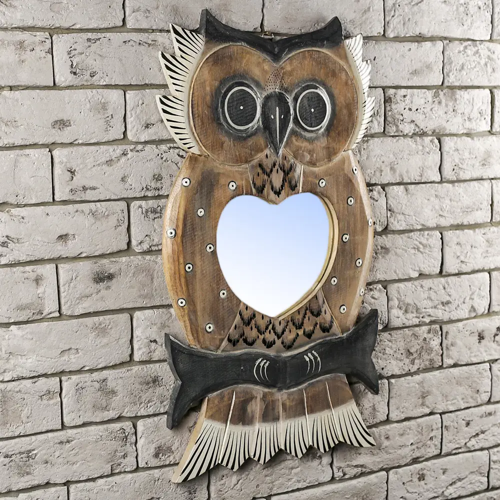 Фото 2 Панно зеркальное "Сова" 1.5x33x60 см