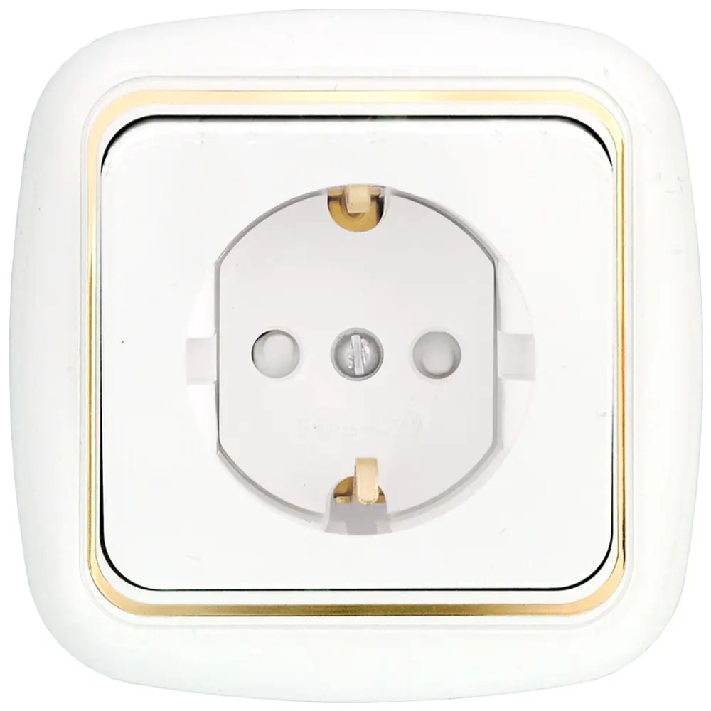 Фото Розетка встраиваемая Bylectrica Гармония люкс РС16-268 з с заземлением цвет белый Фото Розетка встраиваемая Bylectrica Гармония люкс РС16-268 з с заземлением цвет белый