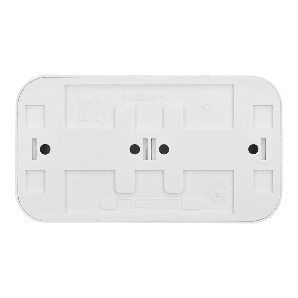 Фото 3 Розетка двойная накладная Bylectrica Пралеска РА16-273 цвет белый Фото 3 Розетка двойная накладная Bylectrica Пралеска РА16-273 цвет белый