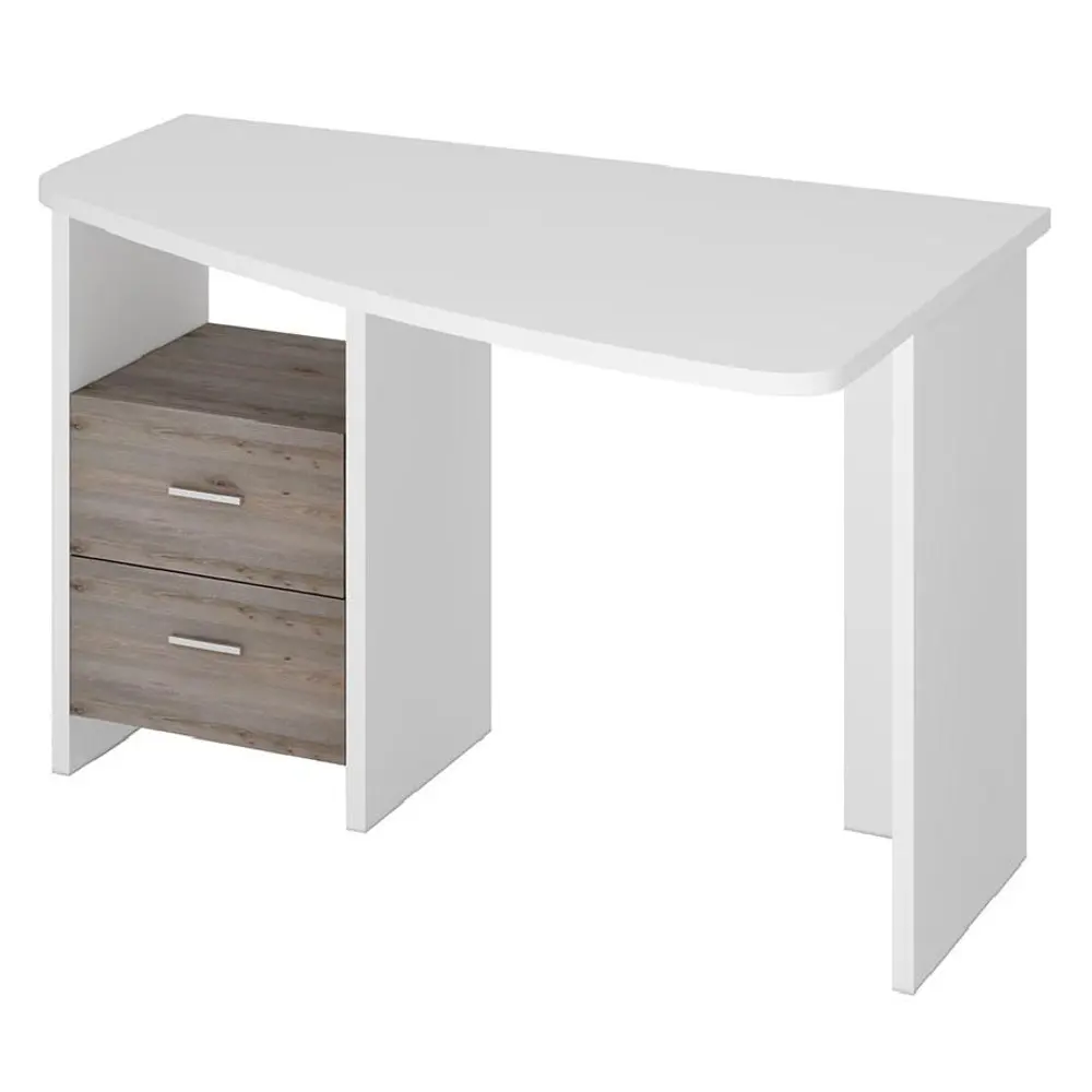 Фото Компьютерный стол Мэрдэс Скл-крл 120 бен прав 120x77x69 см ЛДСП цвет серый дуб, белый жемчуг Фото Компьютерный стол Мэрдэс Скл-крл 120 бен прав 120x77x69 см ЛДСП цвет серый дуб, белый жемчуг