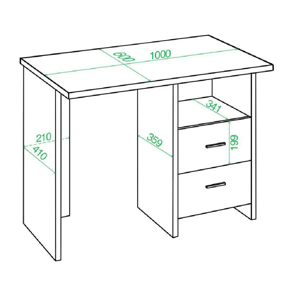Фото 2 Компьютерный стол Мэрдэс Скл-прям100 бе 100x77x60 см ЛДСП цвет белый жемчуг Фото 2 Компьютерный стол Мэрдэс Скл-прям100 бе 100x77x60 см ЛДСП цвет белый жемчуг
