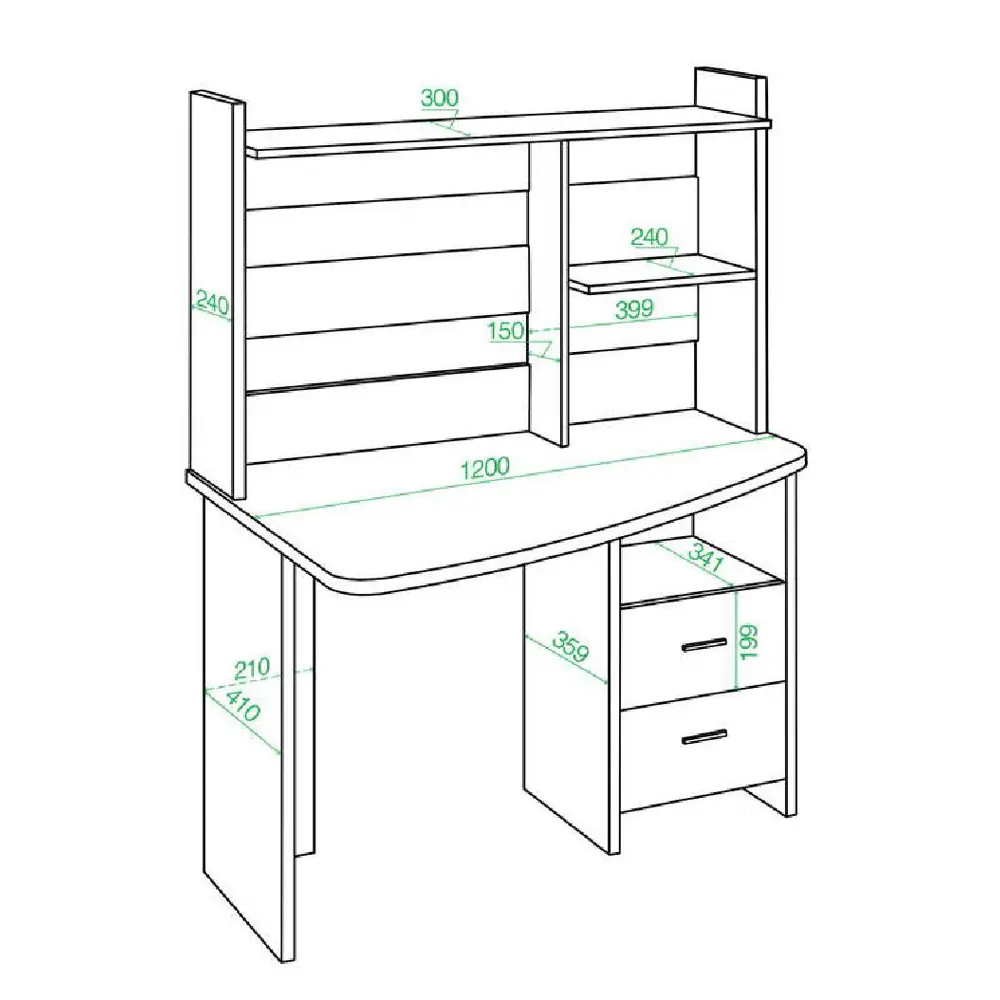 Фото 2 Компьютерный стол Мэрдэс Скл-крл120+нкл-120 нбе прав 120x152x69 см ЛДСП цвет серый дуб, белый жемчуг Фото 2 Компьютерный стол Мэрдэс Скл-крл120+нкл-120 нбе прав 120x152x69 см ЛДСП цвет серый дуб, белый жемчуг