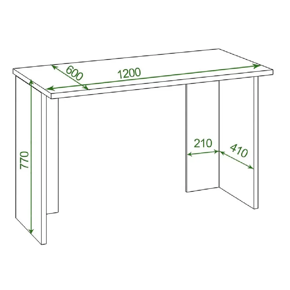 Фото 2 Компьютерный стол Мэрдэс Скл-прям120(без тумбы) к 120x77x60 см ЛДСП цвет бежево-белый Фото 2 Компьютерный стол Мэрдэс Скл-прям120(без тумбы) к 120x77x60 см ЛДСП цвет бежево-белый