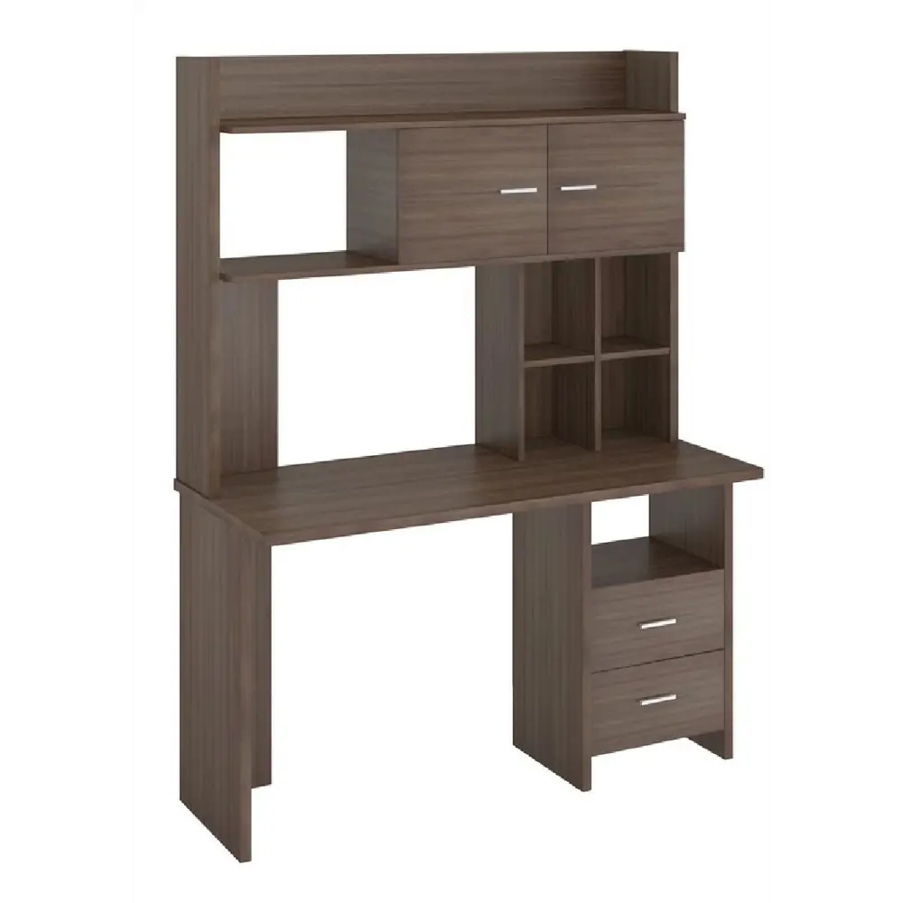 Фото Компьютерный стол Мэрдэс Скл-прям130+нклx-130 ш-ч 130x179x60 см ЛДСП цвет коричневый Фото Компьютерный стол Мэрдэс Скл-прям130+нклx-130 ш-ч 130x179x60 см ЛДСП цвет коричневый