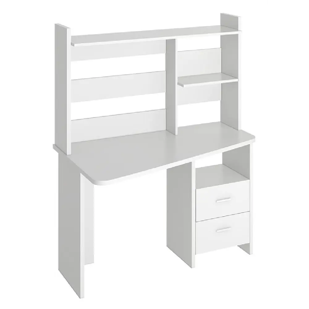 Фото Компьютерный стол Мэрдэс Скл-трап120+нкл-120 бе лев 120x152x72 см ЛДСП цвет белый жемчуг Фото Компьютерный стол Мэрдэс Скл-трап120+нкл-120 бе лев 120x152x72 см ЛДСП цвет белый жемчуг