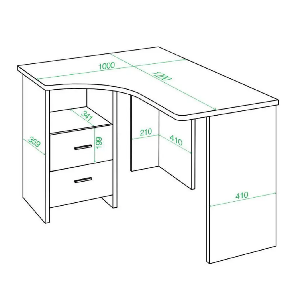 Фото 2 Компьютерный стол Мэрдэс Скл-угл 120 к прав 100x77x120 см ЛДСП цвет бежево-белый Фото 2 Компьютерный стол Мэрдэс Скл-угл 120 к прав 100x77x120 см ЛДСП цвет бежево-белый