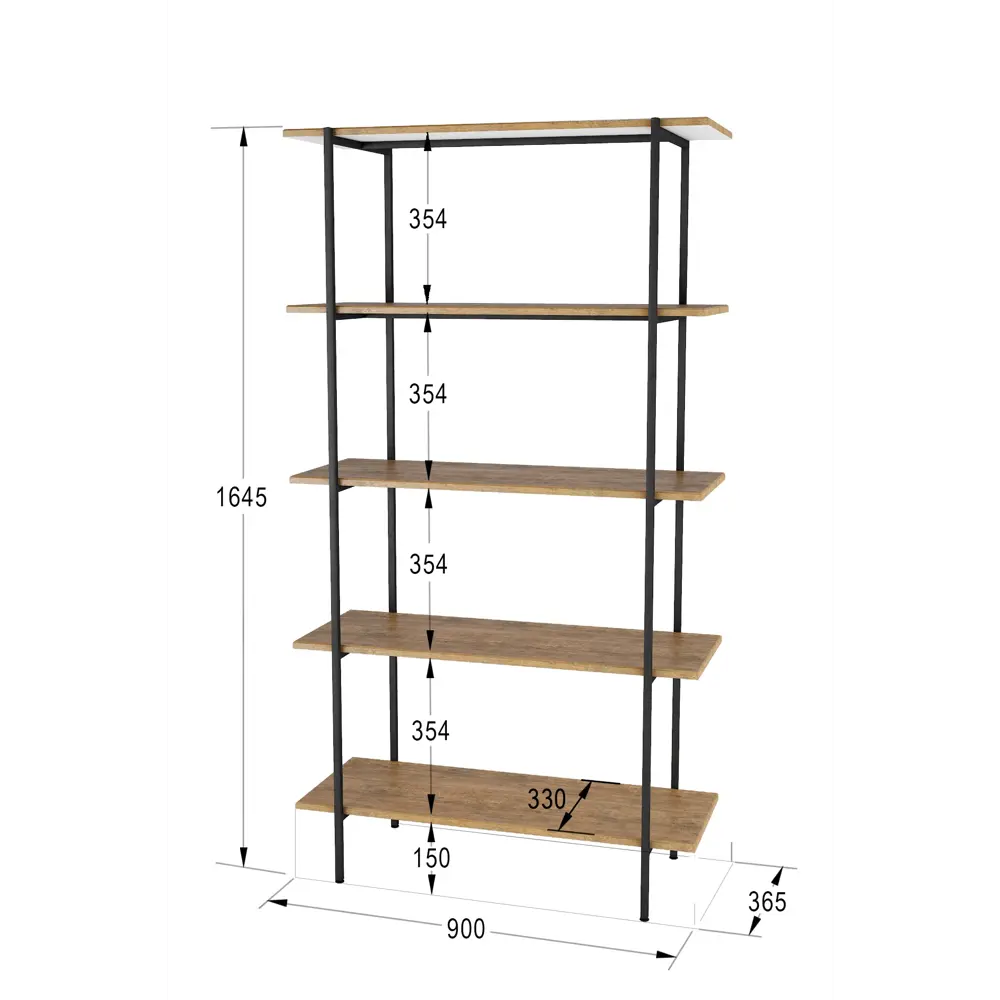 Фото 2 Стеллаж с полками Калифорния мебель 90x164.5x36.3 см МДФ с покрытием цвет дуб американский нагрузка на полку до 20 кг Фото 2 Стеллаж с полками Калифорния мебель 90x164.5x36.3 см МДФ с покрытием цвет дуб американский нагрузка на полку до 20 кг