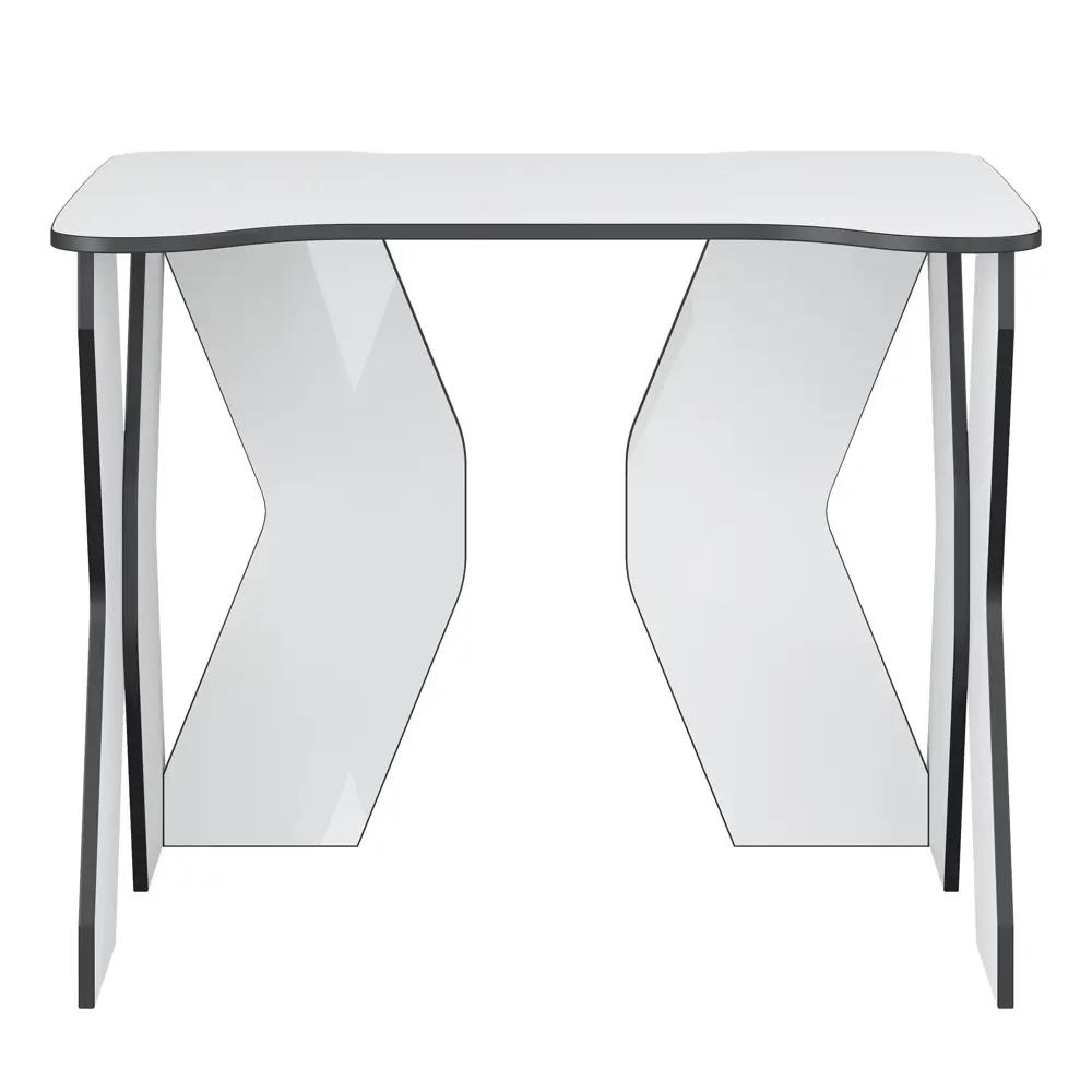 Фото 2 Стол многофункциональный Мебельная фабрика 1+1 Геймер 1 100x76x75 см ЛДСП цвет черный/белый