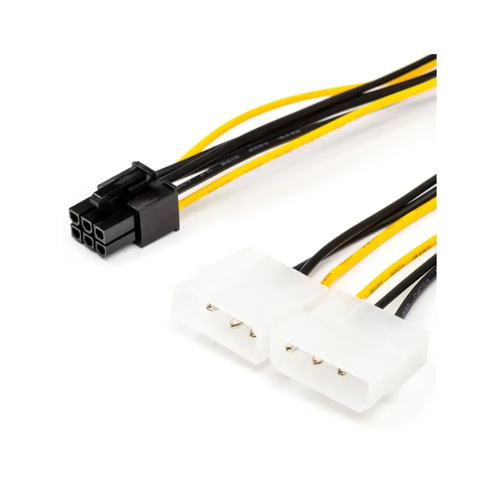 Фото Кабель Pro Legend 6 pin to 2 molex video power Фото Кабель Pro Legend 6 pin to 2 molex video power
