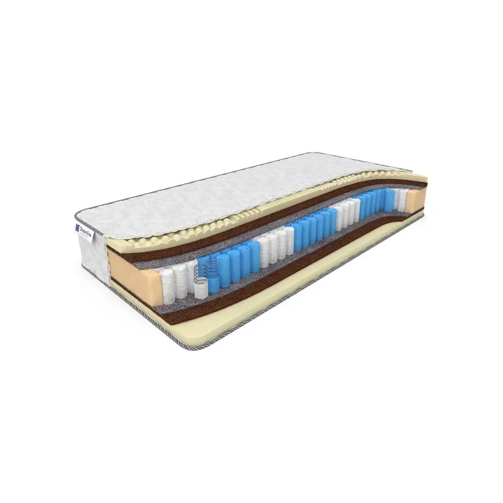 Фото Матрас Dreamline Mix Smart Zone 140x185 см, независимый пружинный блок, двуспальный, латексный Фото Матрас Dreamline Mix Smart Zone 140x185 см, независимый пружинный блок, двуспальный, латексный