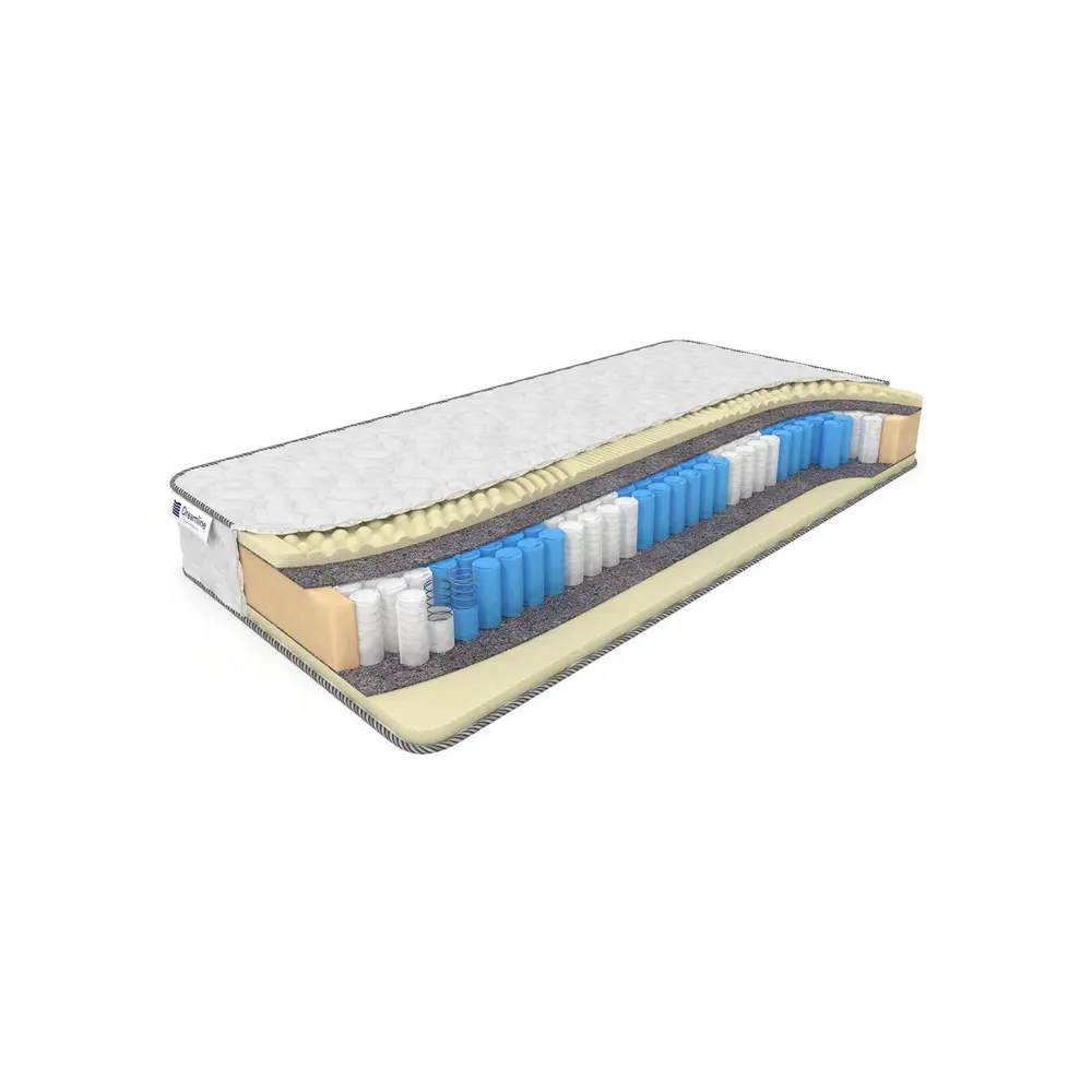 Фото Матрас Dreamline Sleep Smart Zone 160x220 см, независимый пружинный блок, двуспальный, латексный