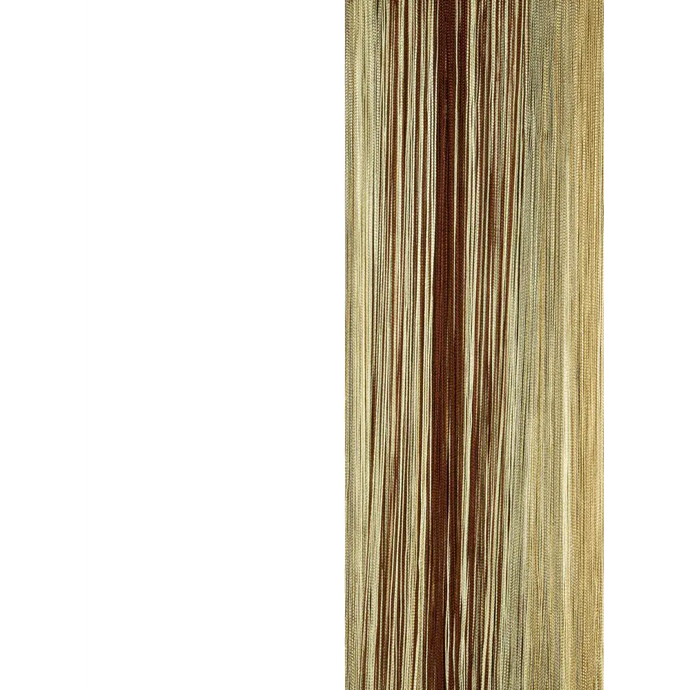 Фото 2 Штора на кулиске Нитяная Штора Кисея 300x280см цвет коричневый/шампань/бежевый/кукурузный Фото 2 Штора на кулиске Нитяная Штора Кисея 300x280см цвет коричневый/шампань/бежевый/кукурузный
