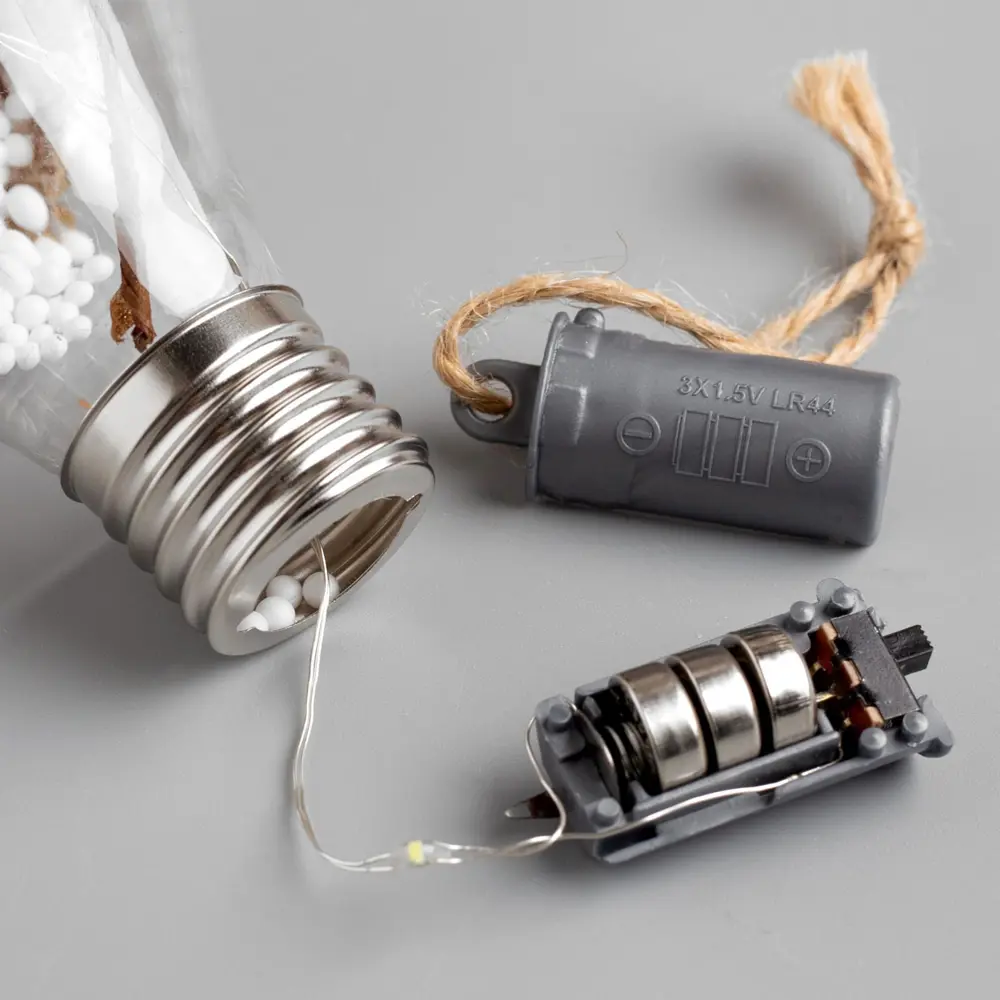 Фото 4 Елочная игрушка Шишки с красной мишурой Luazon lighting 4834881 6.5 см х 6.5 см бесцветный/прозрачный Фото 4 Елочная игрушка Шишки с красной мишурой Luazon lighting 4834881 6.5 см х 6.5 см бесцветный/прозрачный