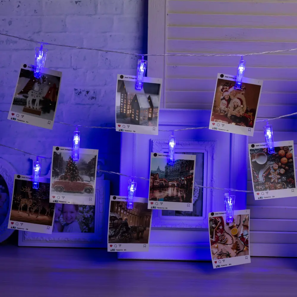 Фото Электрогирлянда комнатная Luazon lighting 4445723 нить 4.5 м 20 ламп бесцветный 1 режим работы Фото Электрогирлянда комнатная Luazon lighting 4445723 нить 4.5 м 20 ламп бесцветный 1 режим работы
