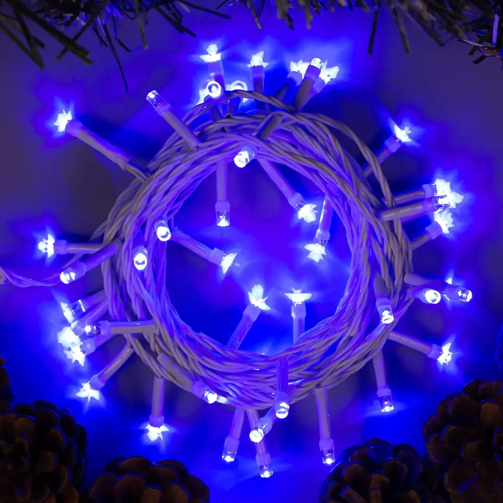 Фото Электрогирлянда комнатная Luazon lighting 3556774 нить 5 м 50 ламп бесцветный 8 режимов работы Фото Электрогирлянда комнатная Luazon lighting 3556774 нить 5 м 50 ламп бесцветный 8 режимов работы