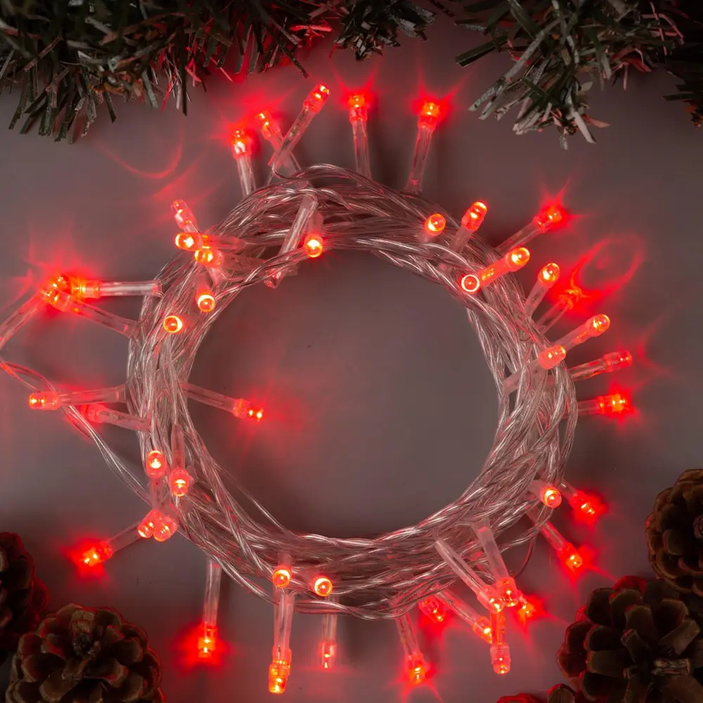 Фото Электрогирлянда комнатная Luazon lighting 3556762 нить 5 м 50 ламп бесцветный 8 режимов работы Фото Электрогирлянда комнатная Luazon lighting 3556762 нить 5 м 50 ламп бесцветный 8 режимов работы