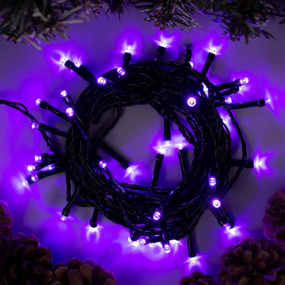 Фото Электрогирлянда комнатная Luazon lighting 3556767 нить 5 м 50 ламп бесцветный 8 режимов работы Фото Электрогирлянда комнатная Luazon lighting 3556767 нить 5 м 50 ламп бесцветный 8 режимов работы
