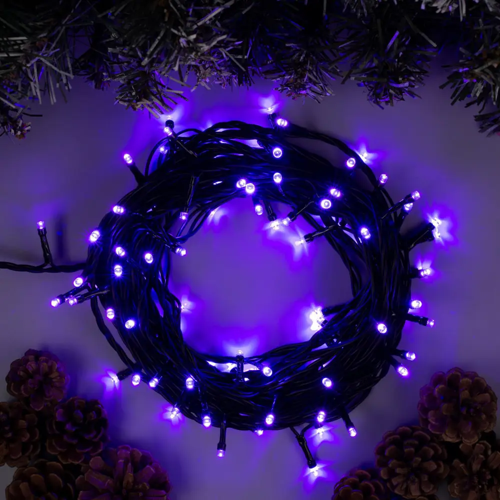 Фото Электрогирлянда универсальная Luazon lighting 187230 нить 10 м 100 ламп бесцветный 8 режимов работы Фото Электрогирлянда универсальная Luazon lighting 187230 нить 10 м 100 ламп бесцветный 8 режимов работы