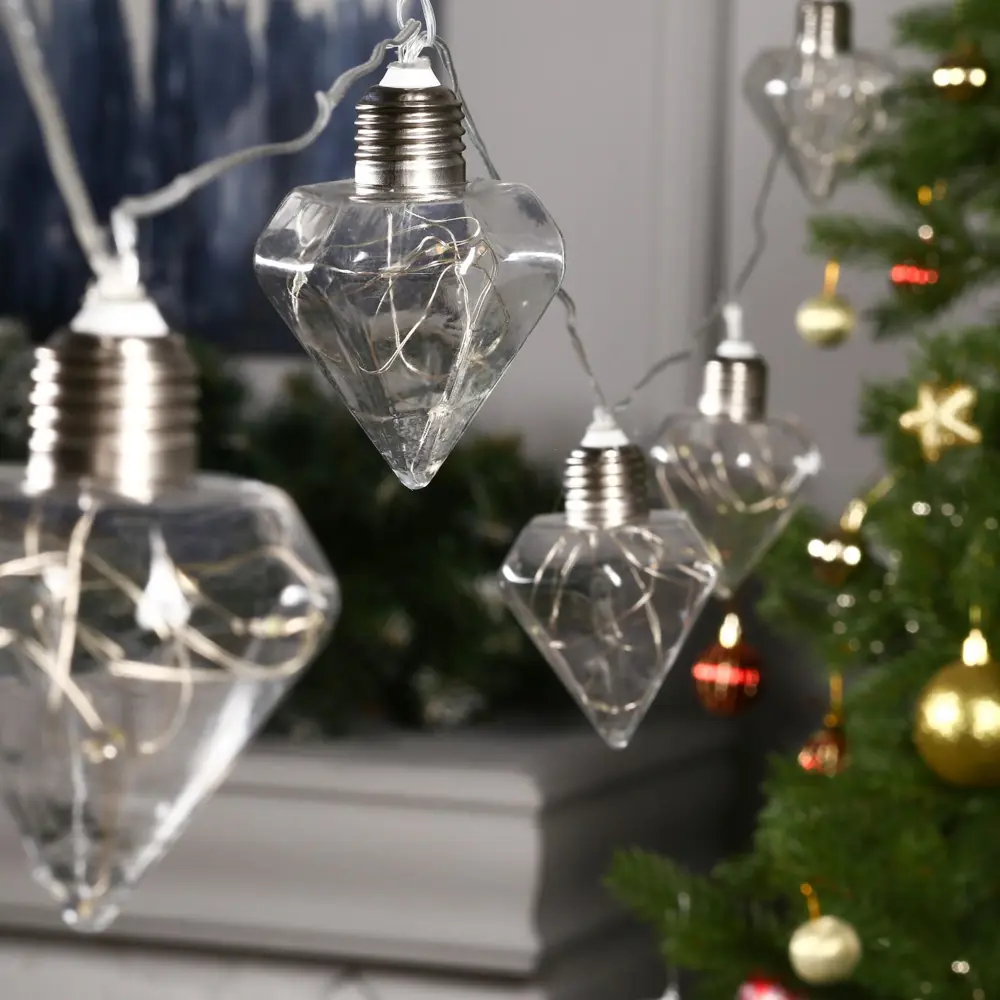Фото 2 Электрогирлянда комнатная Luazon lighting 6929868 роса 3 м 80 ламп бесцветный 8 режимов работы