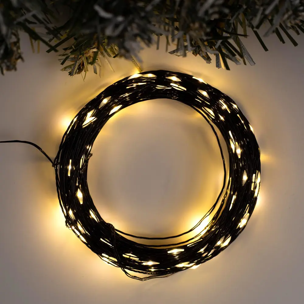 Фото Электрогирлянда комнатная Luazon lighting 5198376 роса 20 м 200 ламп бесцветный 1 режим работы Фото Электрогирлянда комнатная Luazon lighting 5198376 роса 20 м 200 ламп бесцветный 1 режим работы