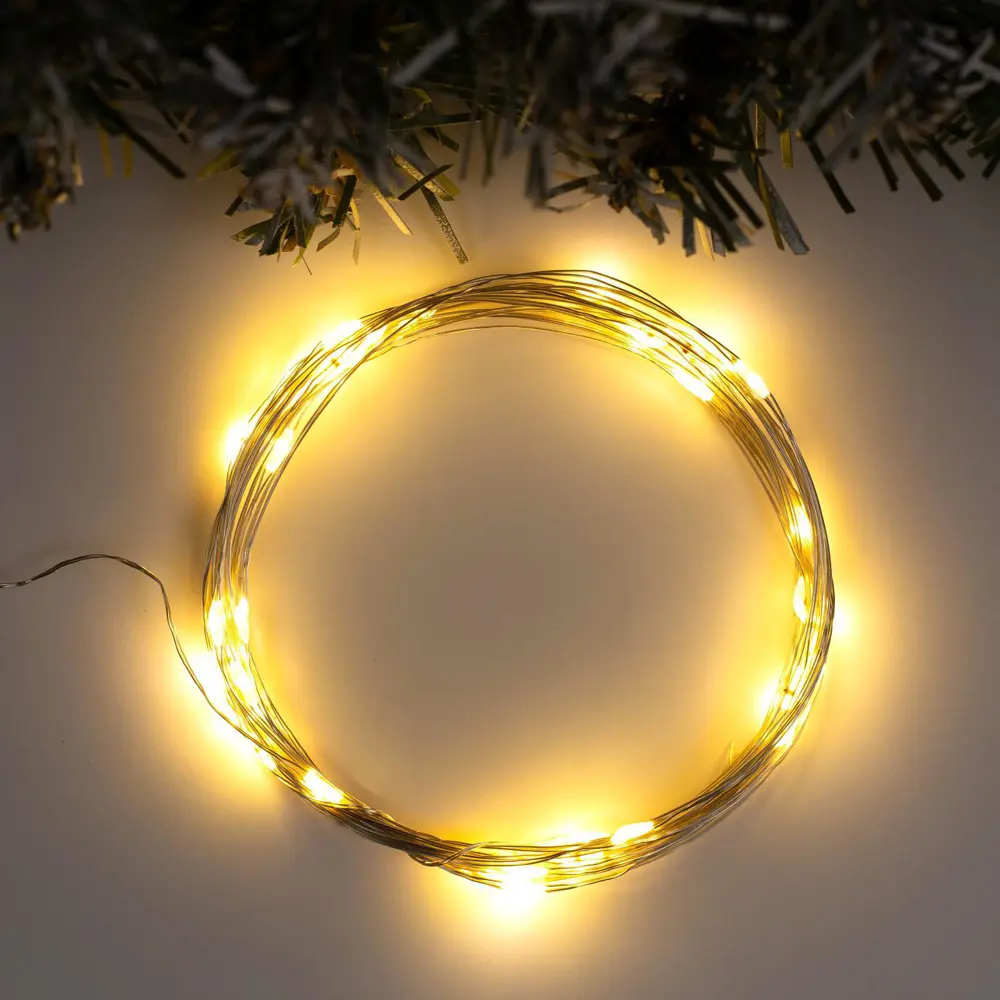 Фото Электрогирлянда комнатная Luazon lighting 5198341 роса 5 м 50 ламп бесцветный 1 режим работы Фото Электрогирлянда комнатная Luazon lighting 5198341 роса 5 м 50 ламп бесцветный 1 режим работы