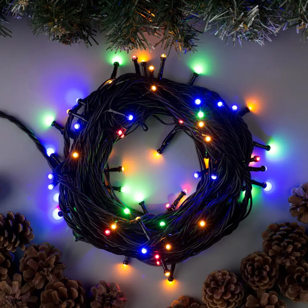 Фото Электрогирлянда универсальная Luazon lighting 2354096 нить 10 м 72 ламп бесцветный 1 режим работы Фото Электрогирлянда универсальная Luazon lighting 2354096 нить 10 м 72 ламп бесцветный 1 режим работы