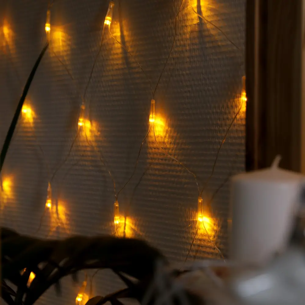 Фото 3 Электрогирлянда комнатная Luazon lighting 1585750 сеть 1.6x1.6 м 144 ламп желтый 8 режимов работы Фото 3 Электрогирлянда комнатная Luazon lighting 1585750 сеть 1.6x1.6 м 144 ламп желтый 8 режимов работы