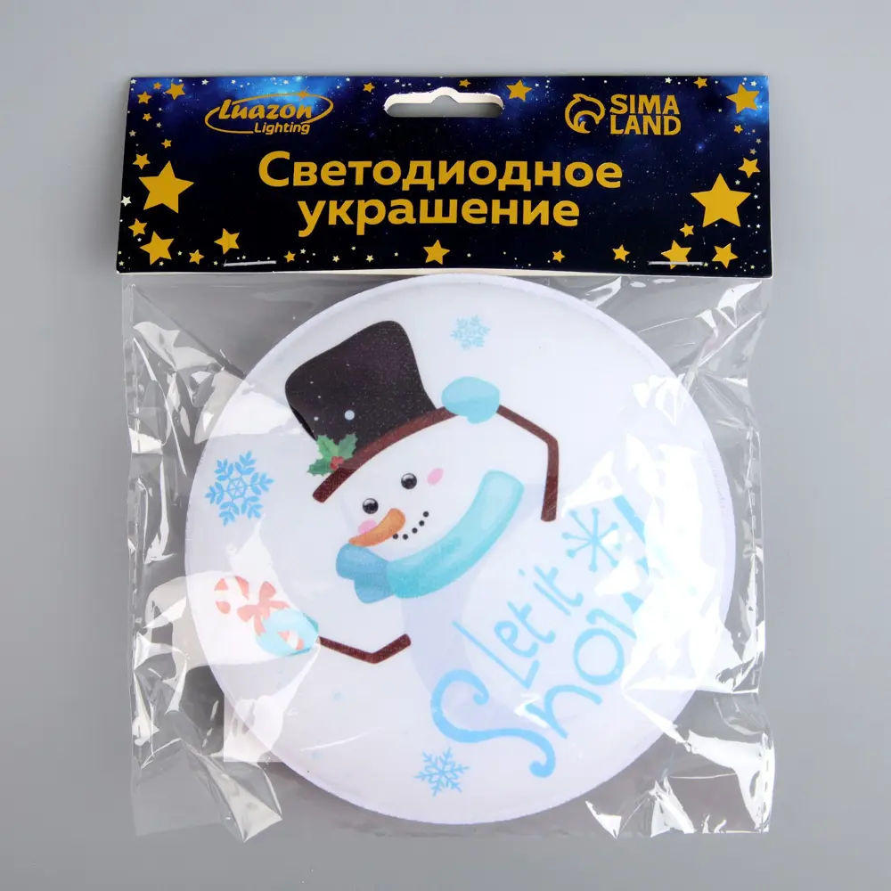 Фото 4 Светящаяся электрическая фигура Снеговик в шляпе для дома Luazon lighting 1 ламп h 3 см белый Фото 4 Светящаяся электрическая фигура Снеговик в шляпе для дома Luazon lighting 1 ламп h 3 см белый