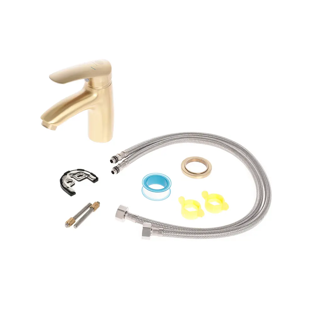 Фото 5 Смеситель для раковины Orange Alfi M18-021br однорычажный цвет бронза