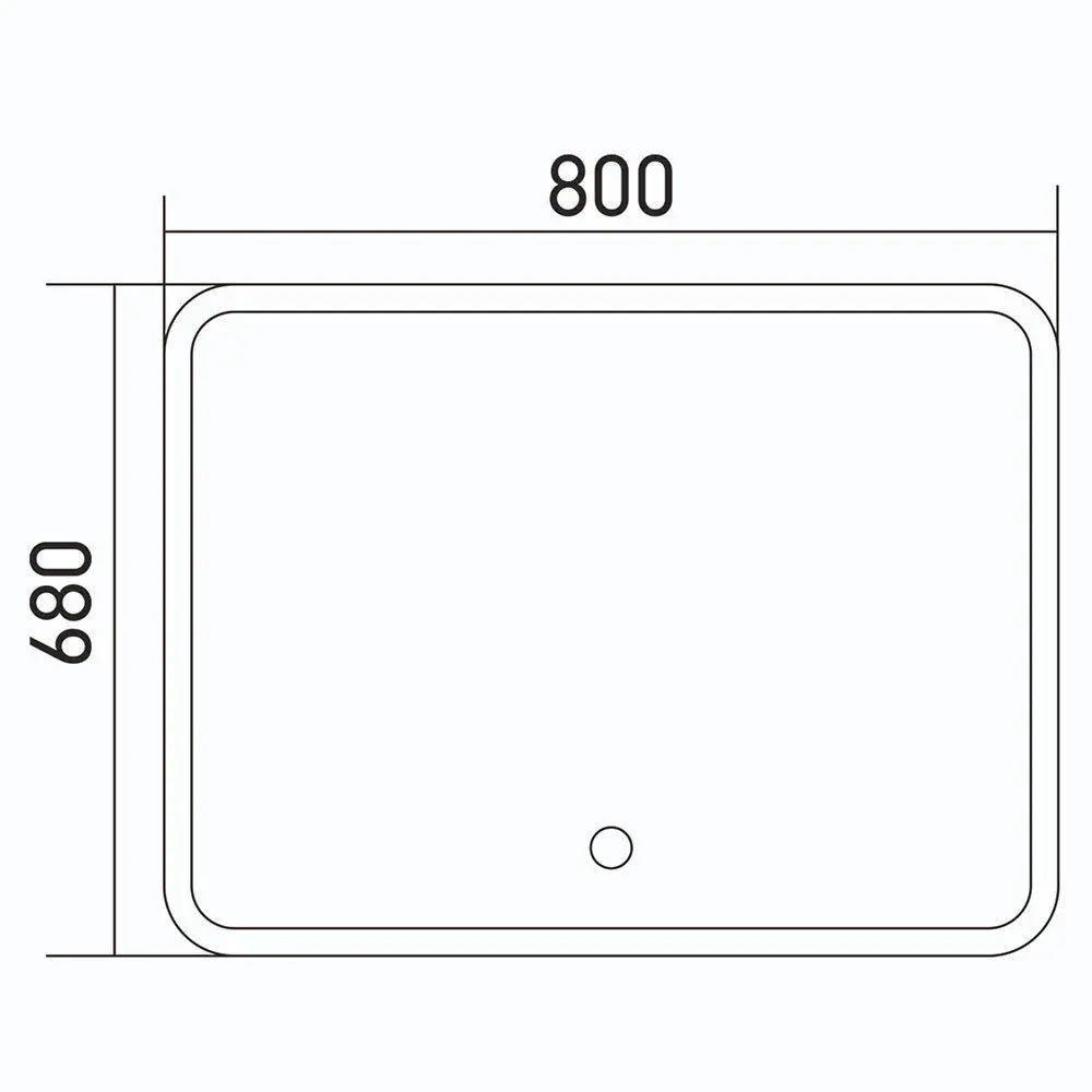 Фото 2 Зеркало для ванной Azario ФР 00001137 с подсветкой 80x68см