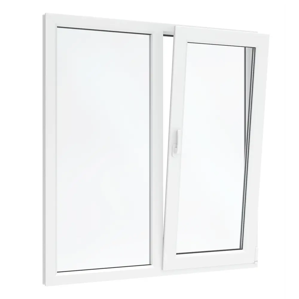 Фото 3 Пластиковое Окно ПВХ VEKA WHS 60 двухстворчатое 120х130см левое глухое правое поворотно откидное с ручкой однокамерный стеклопакет Фото 3 Пластиковое Окно ПВХ VEKA WHS 60 двухстворчатое 120х130см левое глухое правое поворотно откидное с ручкой однокамерный стеклопакет