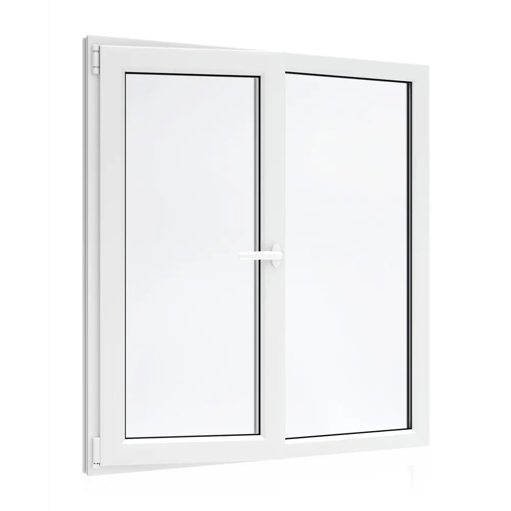 Фото 2 Пластиковое Окно ПВХ VEKA WHS 60 двухстворчатое ширина 110 х высота 140 см правое глухое левое поворотно откидное с ручкой однокамерный стеклопакет Фото 2 Пластиковое Окно ПВХ VEKA WHS 60 двухстворчатое ширина 110 х высота 140 см правое глухое левое поворотно откидное с ручкой однокамерный стеклопакет