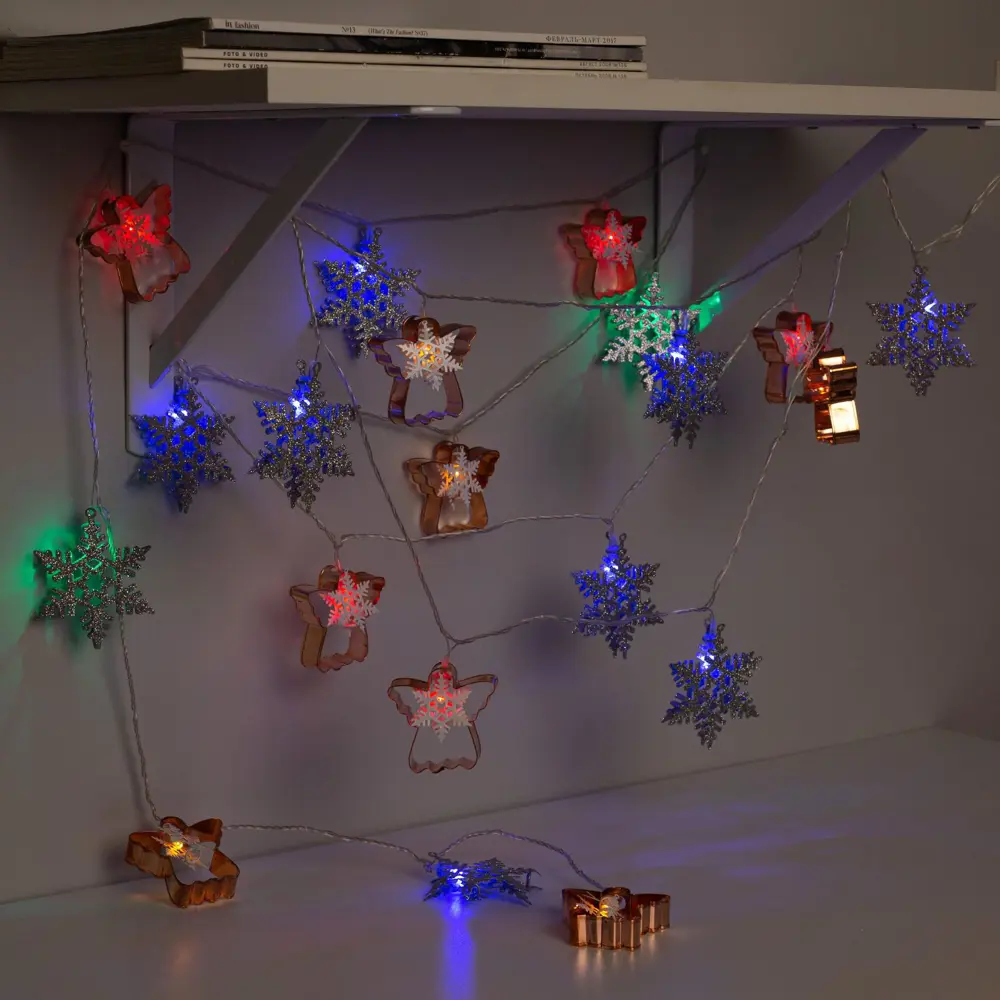 Фото 4 Электрогирлянда комнатная Luazon lighting 3590738 нить 4 м 20 ламп бесцветный 8 режимов работы Фото 4 Электрогирлянда комнатная Luazon lighting 3590738 нить 4 м 20 ламп бесцветный 8 режимов работы