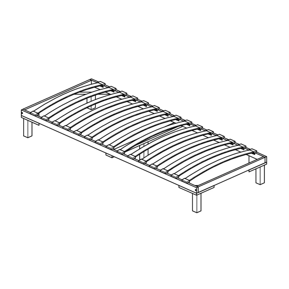 Фото 2 Кровать Дюсон Комфорт Плюс 1.1 200x24.50x90 см берёза цвет бежевый Фото 2 Кровать Дюсон Комфорт Плюс 1.1 200x24.50x90 см берёза цвет бежевый