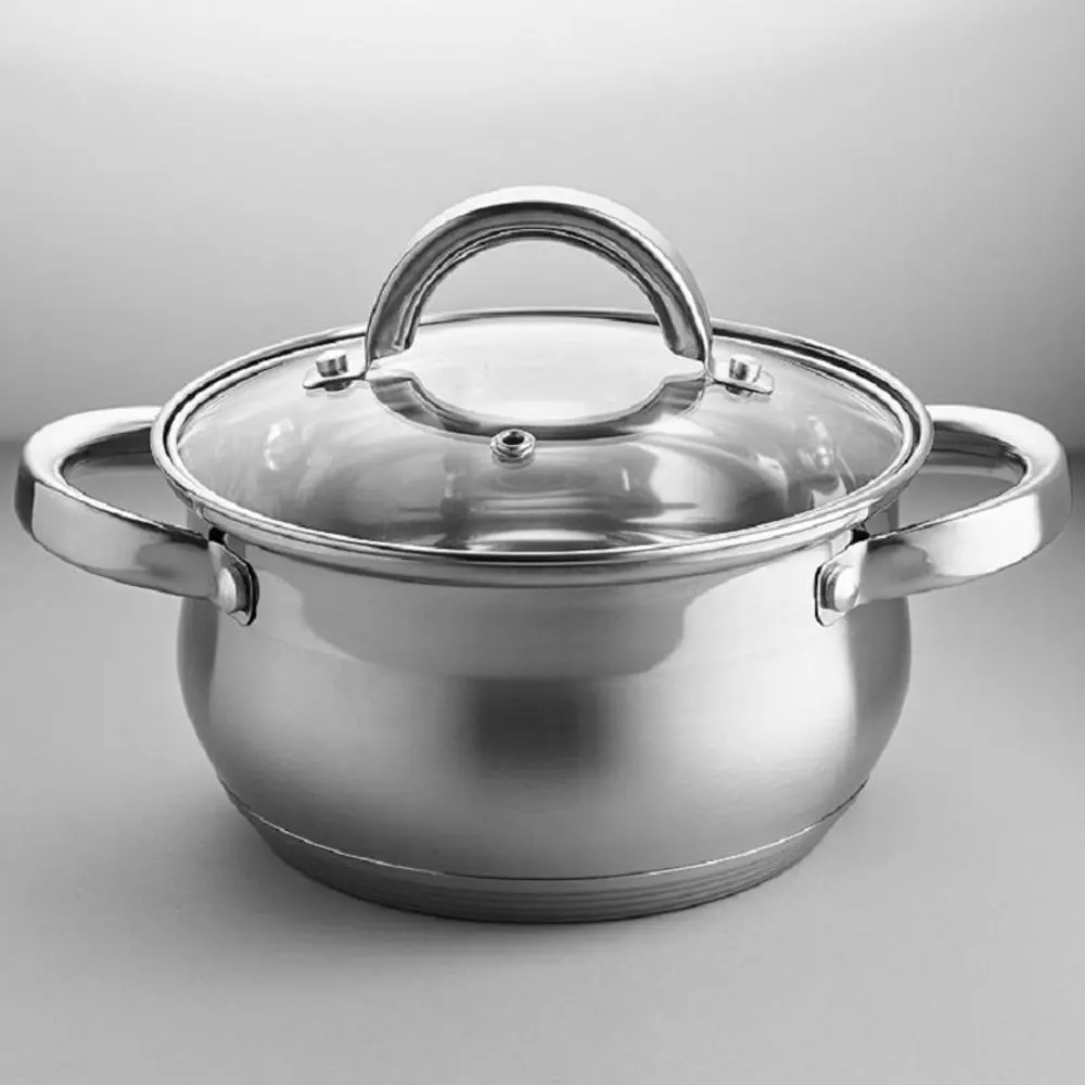 Фото Кастрюля 2.8 л Webber Be-144/2 с крышкой нержавеющая сталь цвет серебристый Фото Кастрюля 2.8 л Webber Be-144/2 с крышкой нержавеющая сталь цвет серебристый