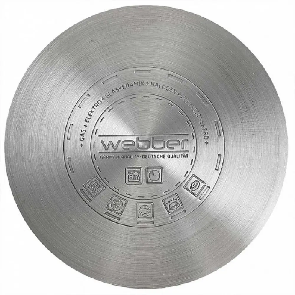 Фото 4 Кастрюля 5.2 л Webber Be-113/2 с крышкой нержавеющая сталь цвет серебристый Фото 4 Кастрюля 5.2 л Webber Be-113/2 с крышкой нержавеющая сталь цвет серебристый