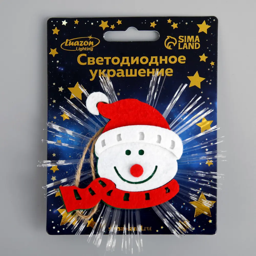 Фото 4 Светящаяся электрическая фигура Снеговик для дома Luazon lighting 1 ламп h 3 см разноцветный Фото 4 Светящаяся электрическая фигура Снеговик для дома Luazon lighting 1 ламп h 3 см разноцветный