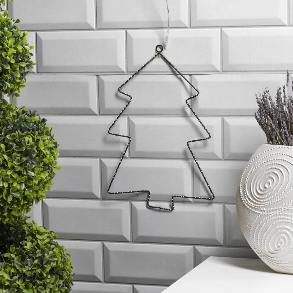 Фото 2 Светящаяся электрическая фигура Ёлка для дома Luazon lighting 22 ламп h 2 см черный Фото 2 Светящаяся электрическая фигура Ёлка для дома Luazon lighting 22 ламп h 2 см черный