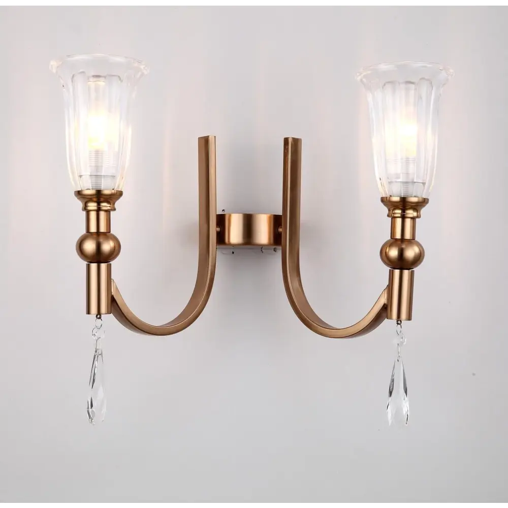 Фото 2 Настенный светильник LUMINA DECO LDW 8041-2 S.GD цвет бронза