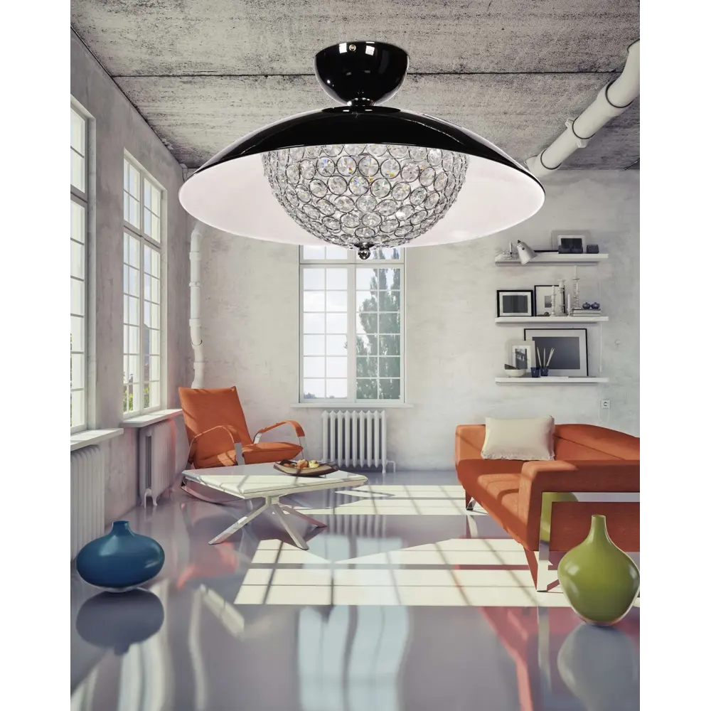 Фото 2 Светильник потолочный LUMINA DECO LDC 1578-5 BK Mezzaluna 5 ламп 7 м² цвет черный Фото 2 Светильник потолочный LUMINA DECO LDC 1578-5 BK Mezzaluna 5 ламп 7 м² цвет черный