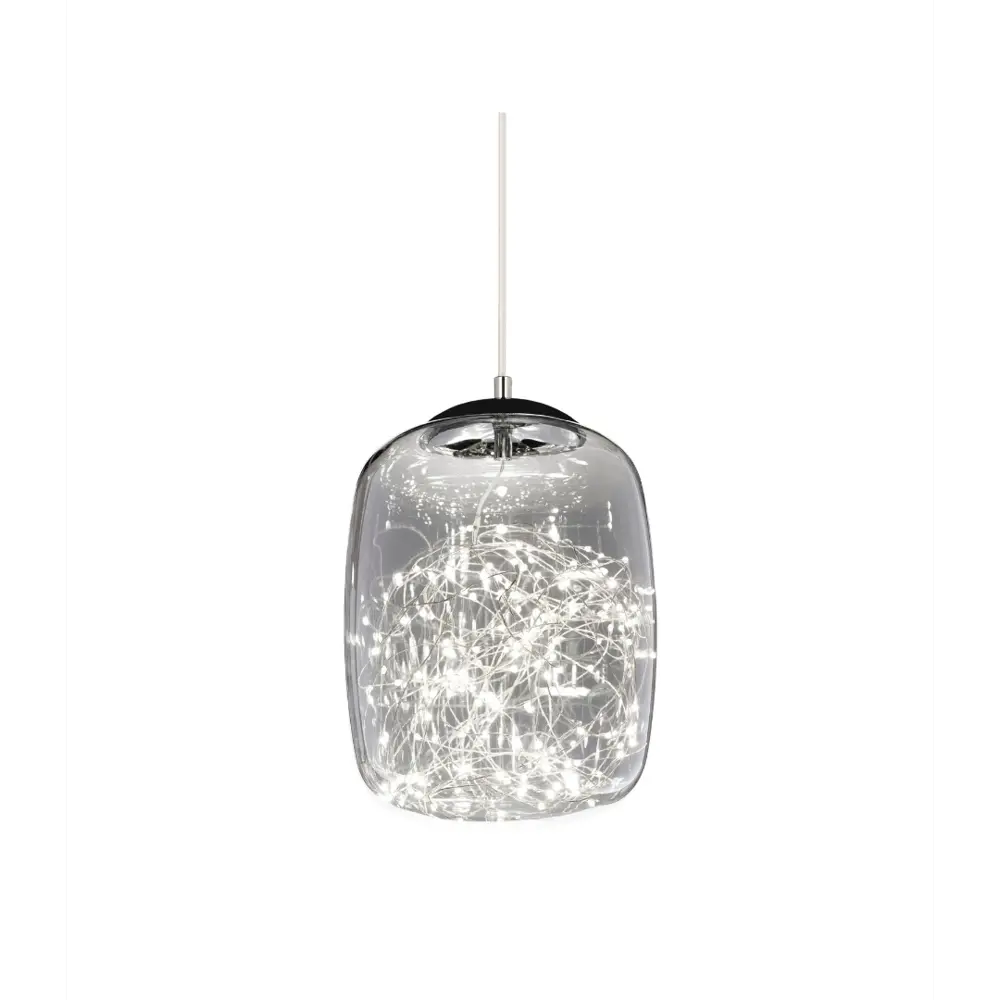Фото 2 Светильник подвесной LUMINA DECO LDP 6824-220 CHR+GY Daisy 1 лампа 1.20 м² цвет дымно-серый Фото 2 Светильник подвесной LUMINA DECO LDP 6824-220 CHR+GY Daisy 1 лампа 1.20 м² цвет дымно-серый
