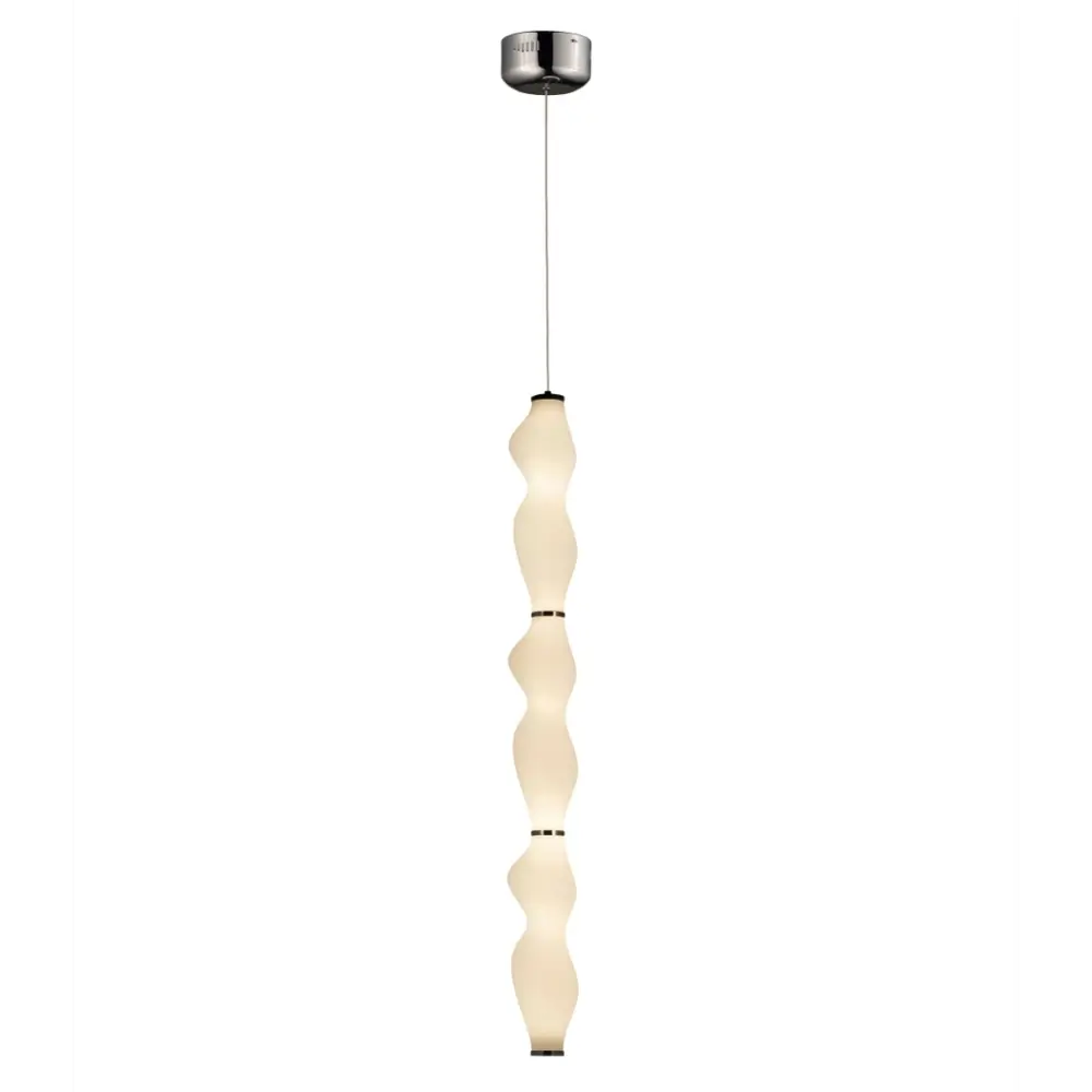 Фото Светильник подвесной LUMINA DECO LDP 6833-3 CHR+WT Signia 1 лампа 3 м² цвет белый Фото Светильник подвесной LUMINA DECO LDP 6833-3 CHR+WT Signia 1 лампа 3 м² цвет белый