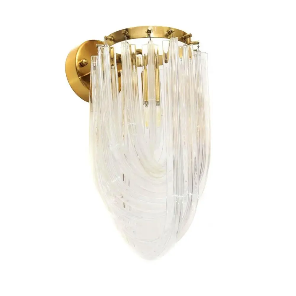 Фото 2 Настенный светильник LUMINA DECO LDW 6001-3 GD+CL цвет бронза