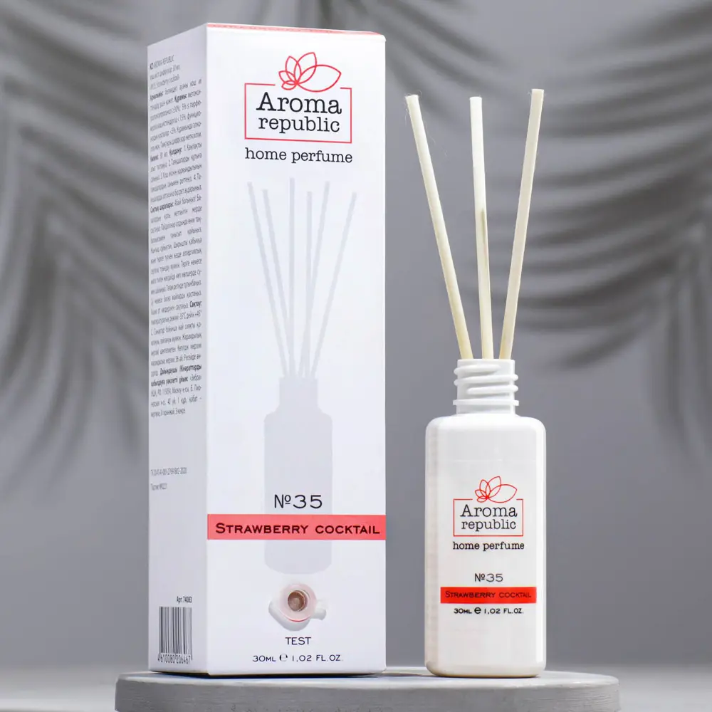 Фото Диффузор ароматический Aroma Republic 30мл Strawberry cocktail Фото Диффузор ароматический Aroma Republic 30мл Strawberry cocktail
