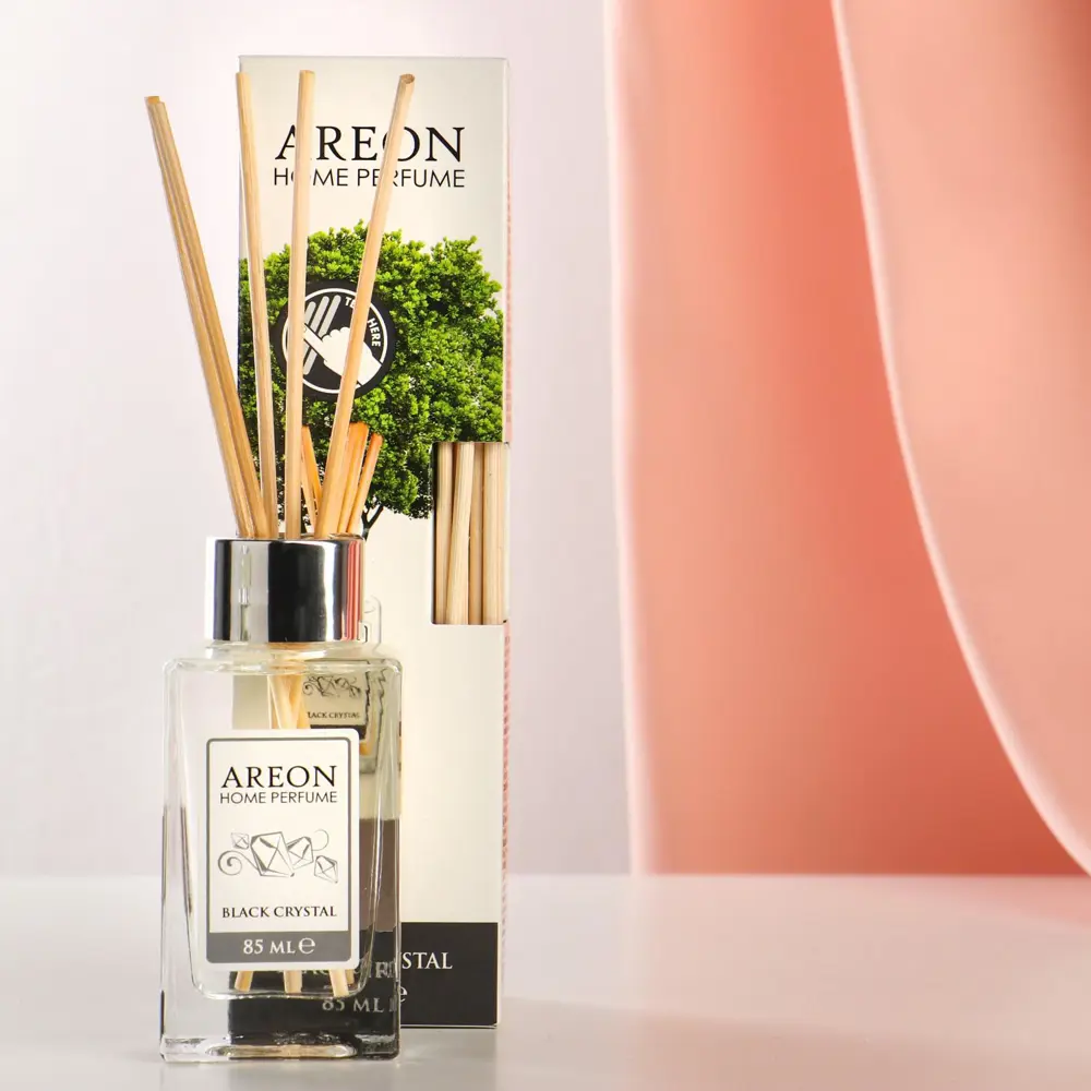 Фото 2 Диффузор ароматический Areon home perfumes sticks 85 мл черный кристал Фото 2 Диффузор ароматический Areon home perfumes sticks 85 мл черный кристал