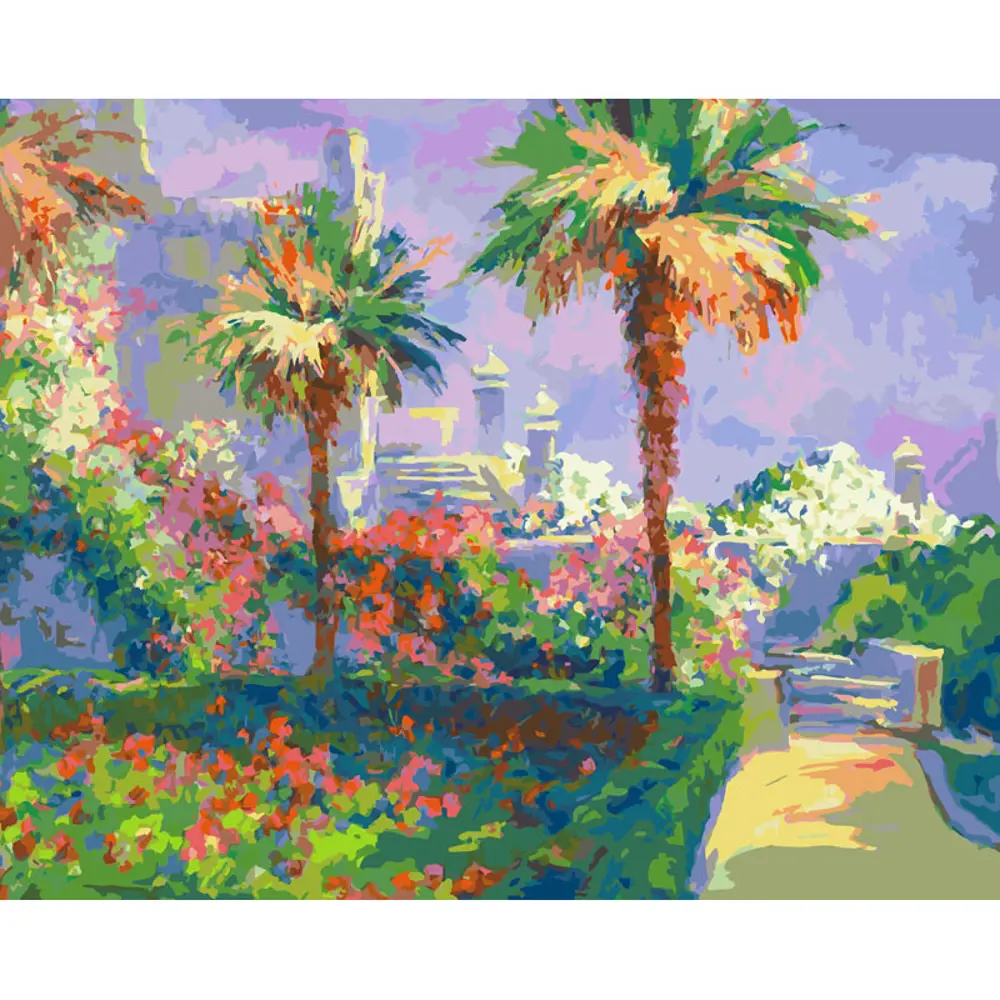 Фото Картина по номерам Белоснежка холст 40x50 см Сиреневый вечер. Крым