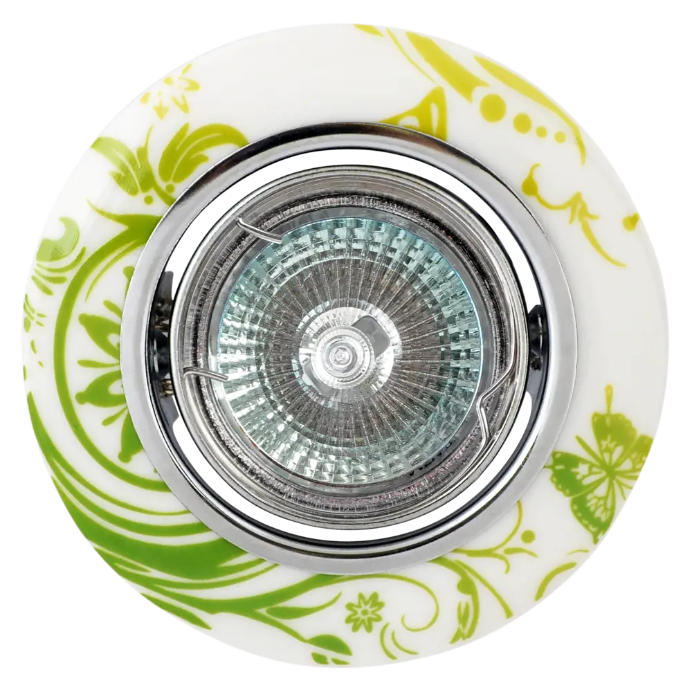 Фото Комплект точечных светильников встраиваемых De fran Мейс Сл028522 под отверстие 70 мм MR16 цвет зеленый 5 шт Фото Комплект точечных светильников встраиваемых De fran Мейс Сл028522 под отверстие 70 мм MR16 цвет зеленый 5 шт