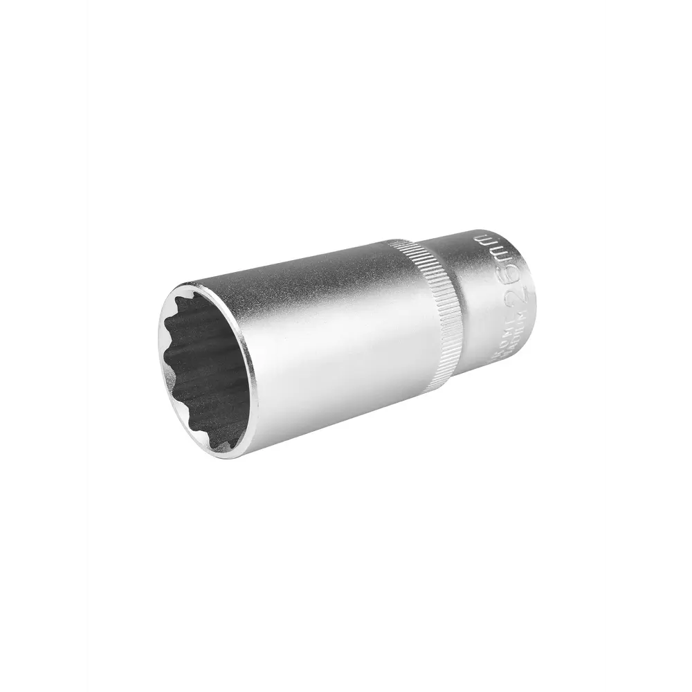 Фото 4 Торцевая головка удлиненная двенадцатигранная AV Steel AV-521226 1/2 дюйма 26 мм Фото 4 Торцевая головка удлиненная двенадцатигранная AV Steel AV-521226 1/2 дюйма 26 мм
