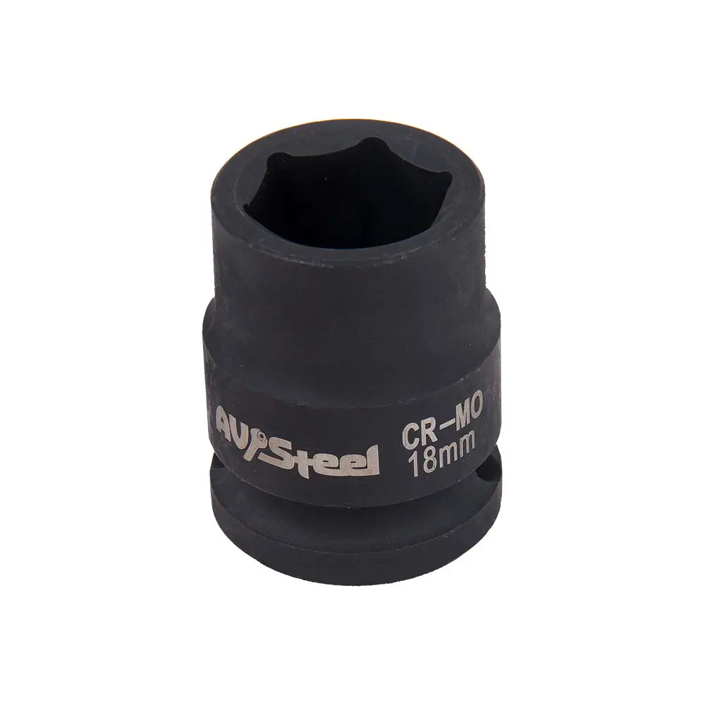 Фото Торцевая головка ударная шестигранная AV Steel AV-720018 1/2 дюйма 18 мм Фото Торцевая головка ударная шестигранная AV Steel AV-720018 1/2 дюйма 18 мм